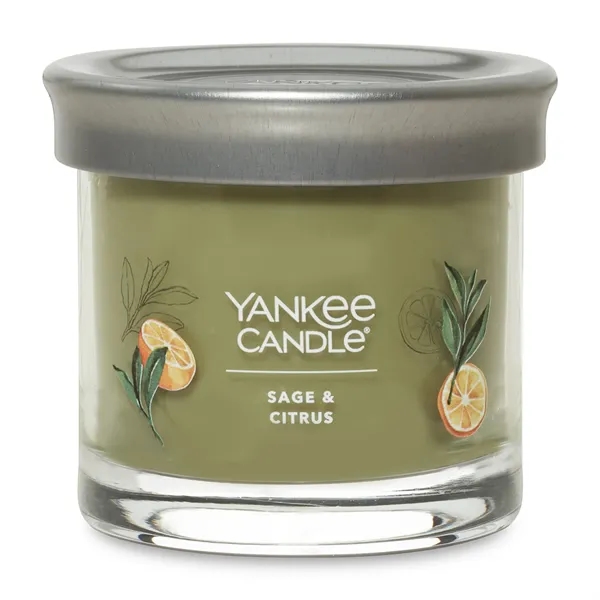 Yankee Candle® small tumbler candle with brushed silver lid in glass.... from ASI 56070 Gemline / Gemline®