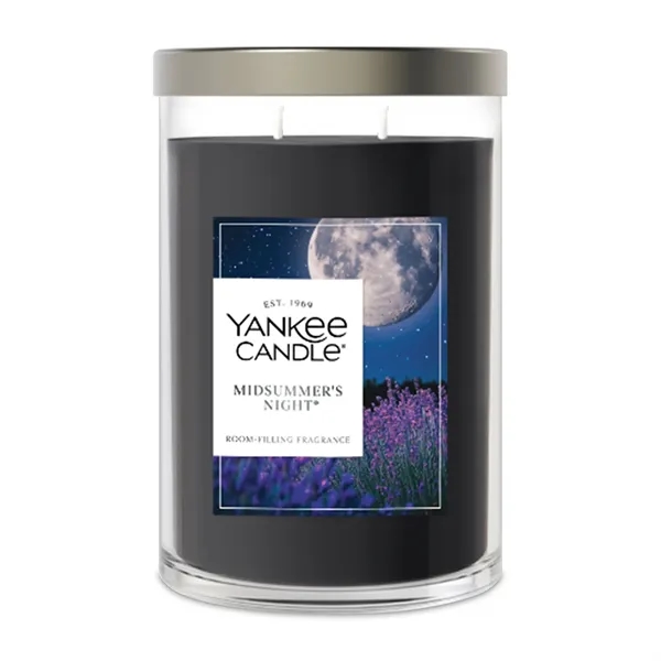 Yankee Candle® large tumbler candle with brushed silver lid in glass.... from ASI 56070 Gemline / Gemline®