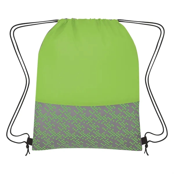 Drawstring backpack made of 210 denier polyester with a bitmap design.... from ASI 61125 Hit Promotional Products / Hit®