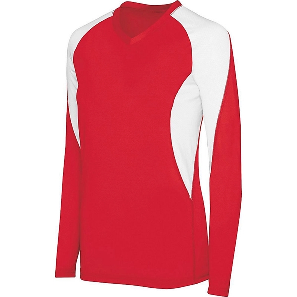 Ladies' court jersey with V-neck collar.... from ASI 37461 Augusta Sportswear