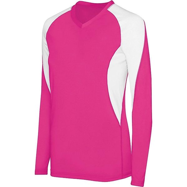 Ladies' court jersey with V-neck collar.... from ASI 37461 Augusta Sportswear