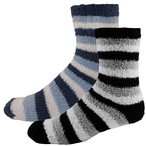 Two Pairs Fashion Fuzzy Feet Combo... from ASI 90160 Suntex Industries