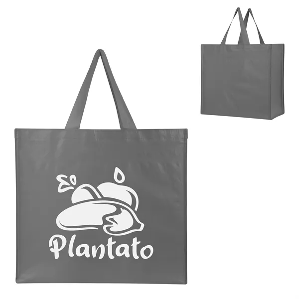 Recycled, laminated non-woven tote bag with 18" handles.... from ASI 61125 Hit Promotional Products / Hit®