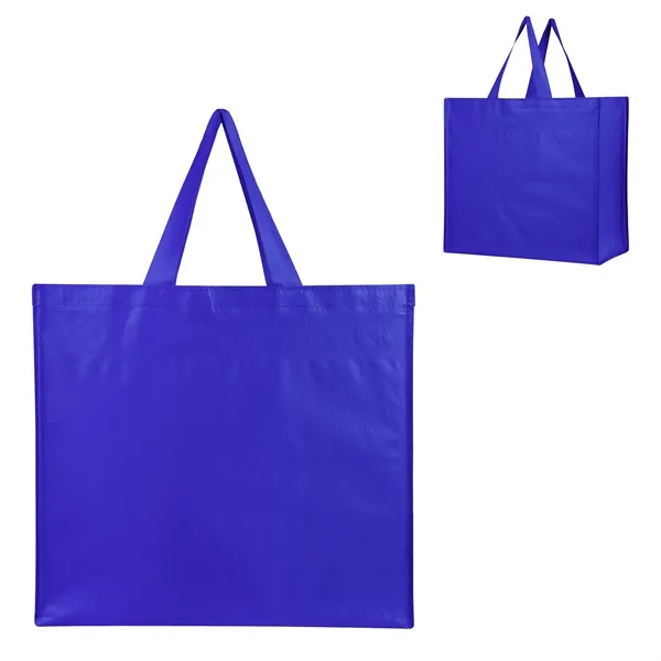 Recycled, laminated non-woven tote bag with 18" handles.... from ASI 61125 Hit Promotional Products / Hit®
