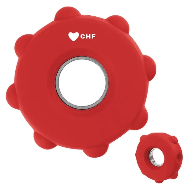 Silicone fidget spinner with push-pop bubbles.... from ASI 61125 Hit Promotional Products / Hit®