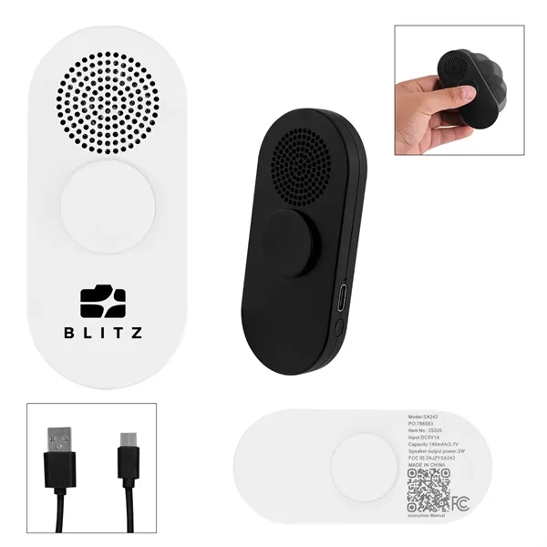 Recycled ABS wireless speaker with spinning case.... from ASI 61125 Hit Promotional Products / Hit®