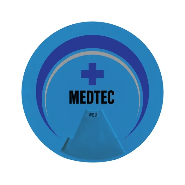 Digital full color imprinted, USA made, round pill box with 7... from ASI 54040 Fey Promo