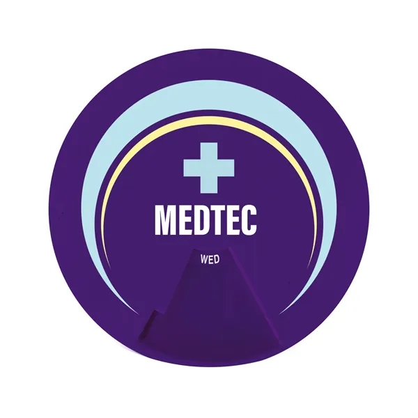 Digital full color imprinted, USA made, round pill box with 7... from ASI 54040 Fey Promo