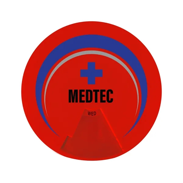 Digital full color imprinted, USA made, round pill box with 7... from ASI 54040 Fey Promo