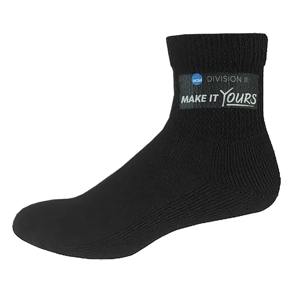 Relaxed top athletic crew socks in black or white, available in... from ASI 90160 Suntex Industries