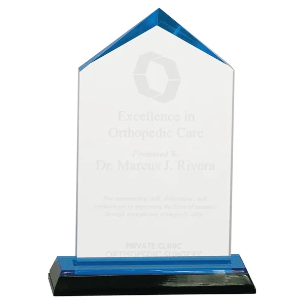 4 5/8" x 1 5/8" x 6 1/2" acrylic triangular trophy... from ASI 74601 Calico