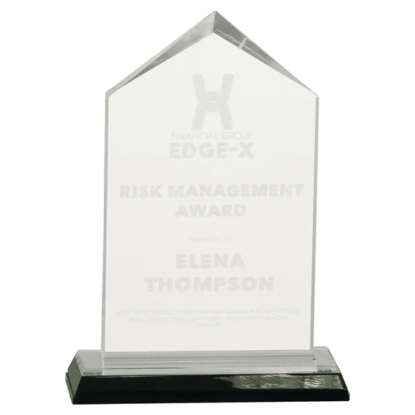 4 5/8" x 1 5/8" x 6 1/2" acrylic triangular trophy... from ASI 74601 Calico
