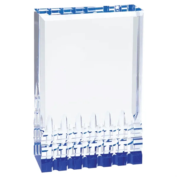 3 1/2" x 5" x 1" freestanding acrylic trophy with frosted... from ASI 74601 Calico