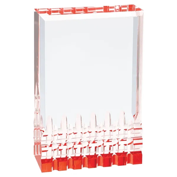 3 1/2" x 5" x 1" freestanding acrylic trophy with frosted... from ASI 74601 Calico