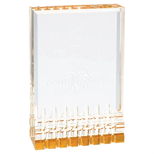 4 1/4" x 6" x 1" freestanding rectangular acrylic award with... from ASI 74601 Calico