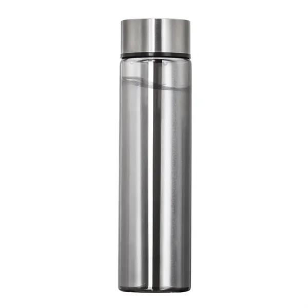 High quality borosilicate glass water bottle with stainless steel screw-top cap... from ASI 84592 St Regis Group