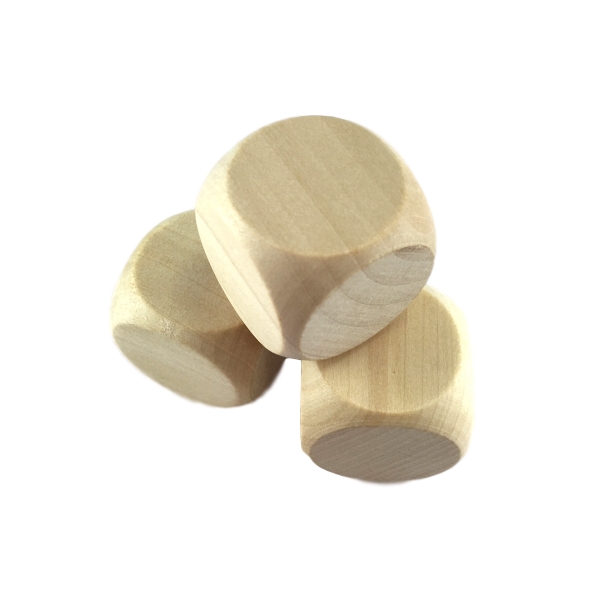 25 mm wood dice with rounded corners and optional laser engraved... from ASI 72657 Active Life Promo / Apres Ski Ingrain Promo