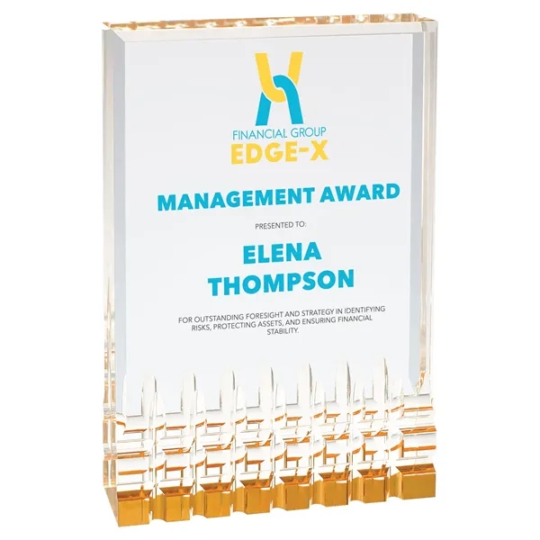 5" x 7" x 1" acrylic freestanding rectangular award with frosted... from ASI 74601 Calico