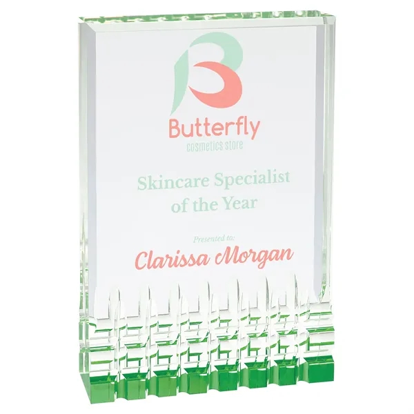 5" x 7" x 1" acrylic freestanding rectangular award with frosted... from ASI 74601 Calico
