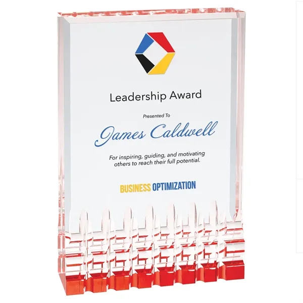 5" x 7" x 1" acrylic freestanding rectangular award with frosted... from ASI 74601 Calico