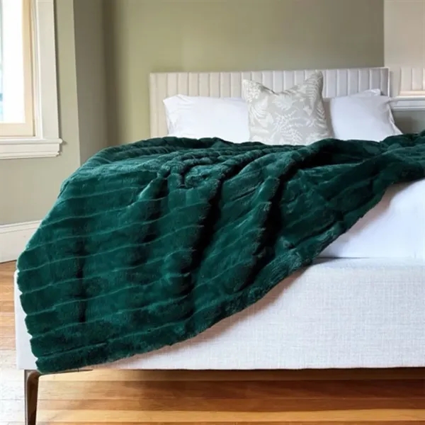 Plush, polyester throw blanket measuring 50" x 60"... from ASI 73520 Neet Feet / Kanata Blanket