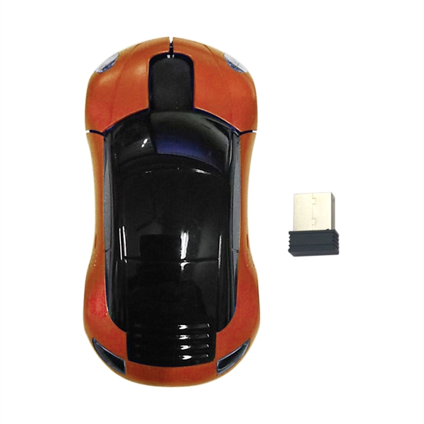 1400DPI 2.4 GHZ  Wireless Car Optical Mouse /Mice... from ASI 41511 Brainchild USA Inc / BrainChild Gift Club