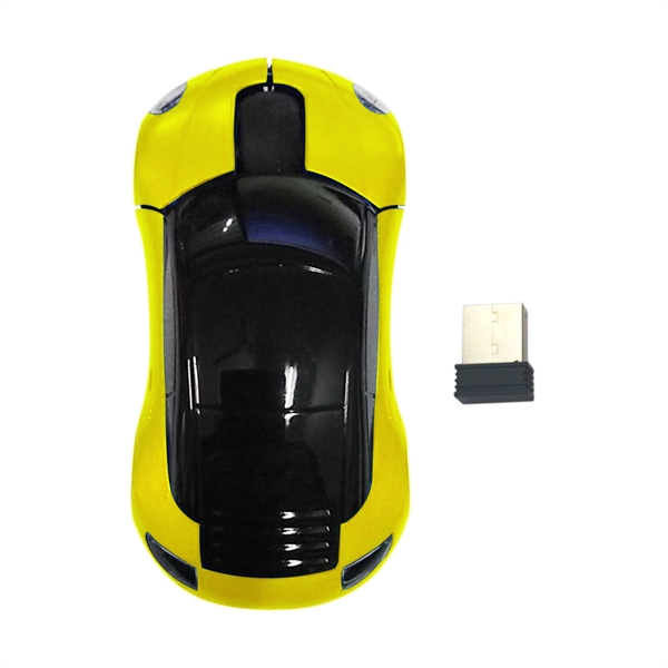 1400DPI 2.4 GHZ  Wireless Car Optical Mouse /Mice... from ASI 41511 Brainchild USA Inc / BrainChild Gift Club