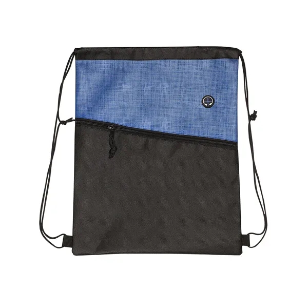 Nonwoven polypropylene backpack that measures 12.93" x 16.56" with front zipper... from ASI 79530 Prime Line