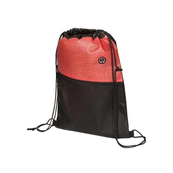 Nonwoven polypropylene backpack that measures 12.93" x 16.56" with front zipper... from ASI 79530 Prime Line