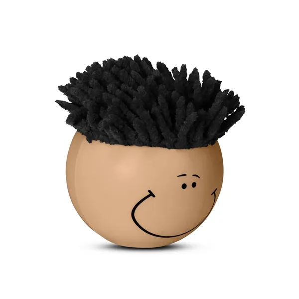 3" polyurethane foam Mop Toppers® stress balls with microfiber screen cleaning... from ASI 79530 Prime Line