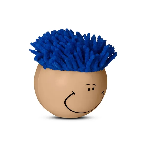 3" polyurethane foam Mop Toppers® stress balls with microfiber screen cleaning... from ASI 79530 Prime Line