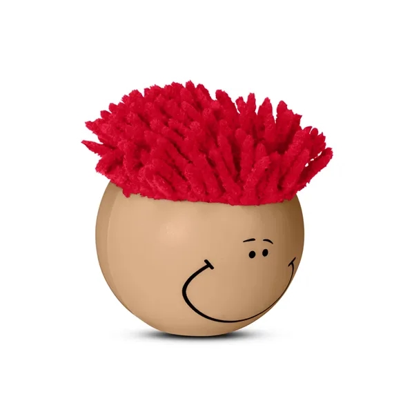 3" polyurethane foam Mop Toppers® stress balls with microfiber screen cleaning... from ASI 79530 Prime Line