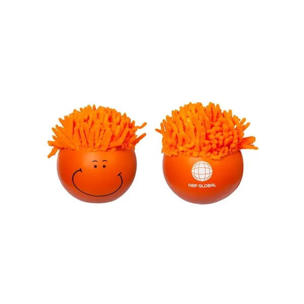 3" x 3" x 3" round MopToppers® squeeze stress reliever with... from ASI 79530 Prime Line