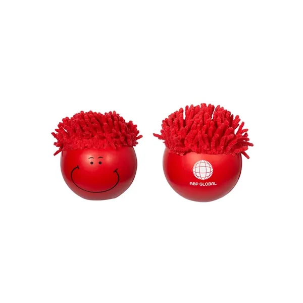 3" x 3" x 3" round MopToppers® squeeze stress reliever with... from ASI 79530 Prime Line