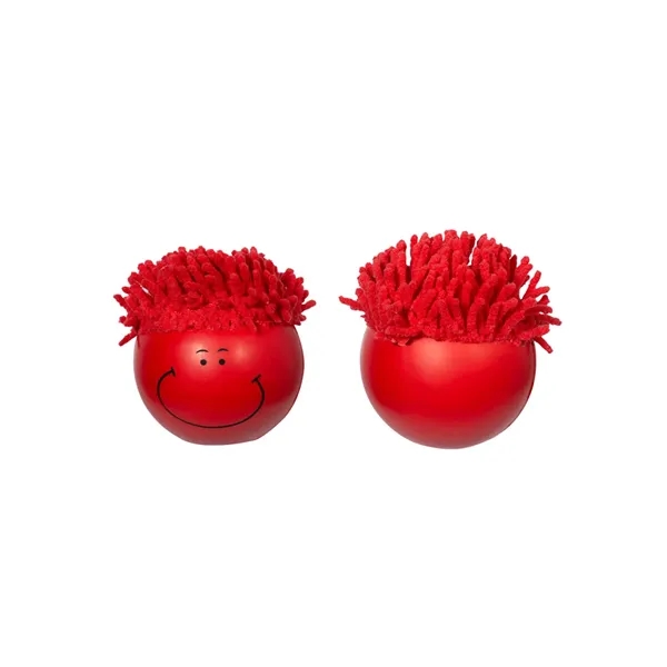 3" x 3" x 3" round MopToppers® squeeze stress reliever with... from ASI 79530 Prime Line