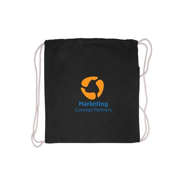 5 oz. cotton canvas drawstring backpack with adjustable cinch-up closure.... from ASI 79530 Prime Line