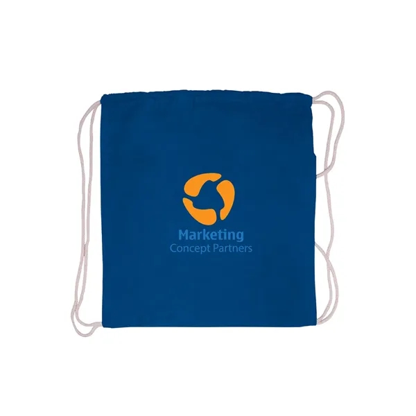 5 oz. cotton canvas drawstring backpack with adjustable cinch-up closure.... from ASI 79530 Prime Line