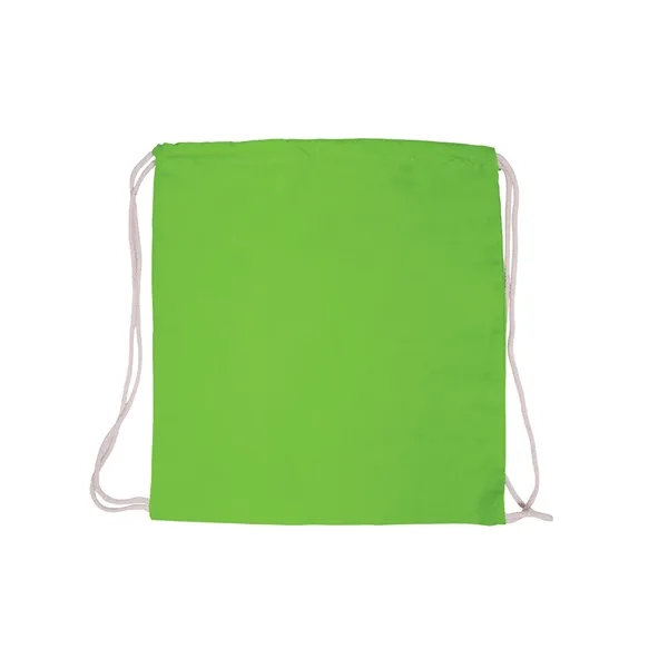 5 oz. cotton canvas drawstring backpack with adjustable cinch-up closure.... from ASI 79530 Prime Line
