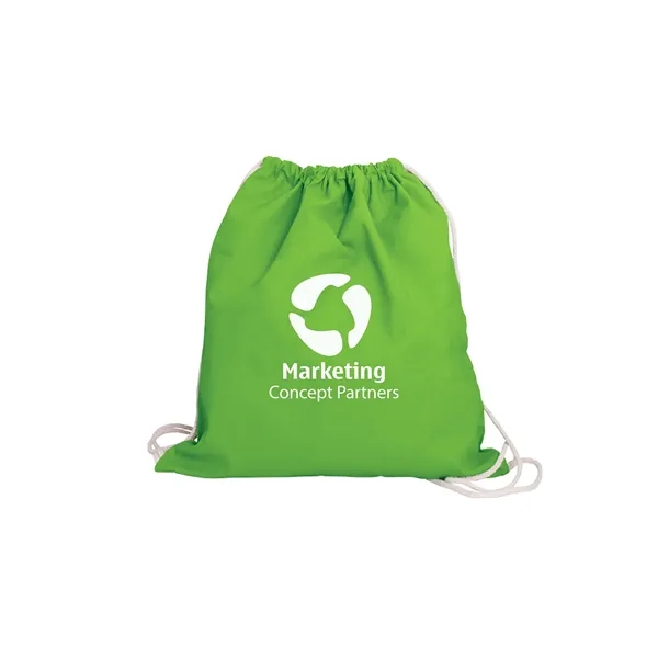5 oz. cotton canvas drawstring backpack with adjustable cinch-up closure.... from ASI 79530 Prime Line