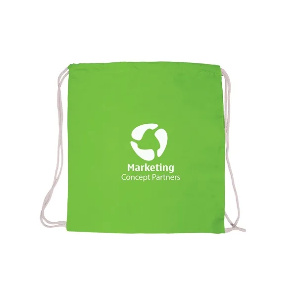 5 oz. cotton canvas drawstring backpack with adjustable cinch-up closure.... from ASI 79530 Prime Line