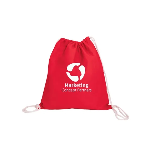 5 oz. cotton canvas drawstring backpack with adjustable cinch-up closure.... from ASI 79530 Prime Line