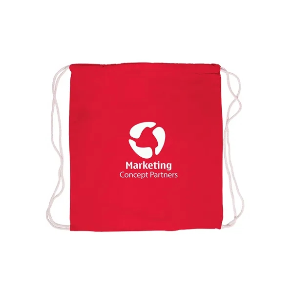 5 oz. cotton canvas drawstring backpack with adjustable cinch-up closure.... from ASI 79530 Prime Line