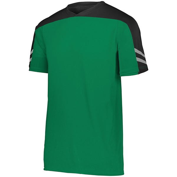 Adult Anfield soccer jersey,  88% polyester / 12% spandex knit... from ASI 37461 Augusta Sportswear