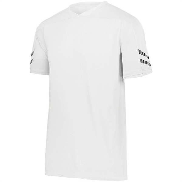 Adult Anfield soccer jersey,  88% polyester / 12% spandex knit... from ASI 37461 Augusta Sportswear