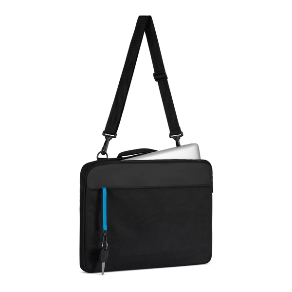 Slim computer portfolio with zippered main compartment, front slash pocket, organization... from ASI 56070 Gemline / Gemline®