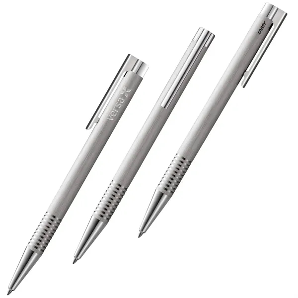 Logo Brushed Stainless Steel Ballpoint Pen... from ASI 89320 Starline USA Inc