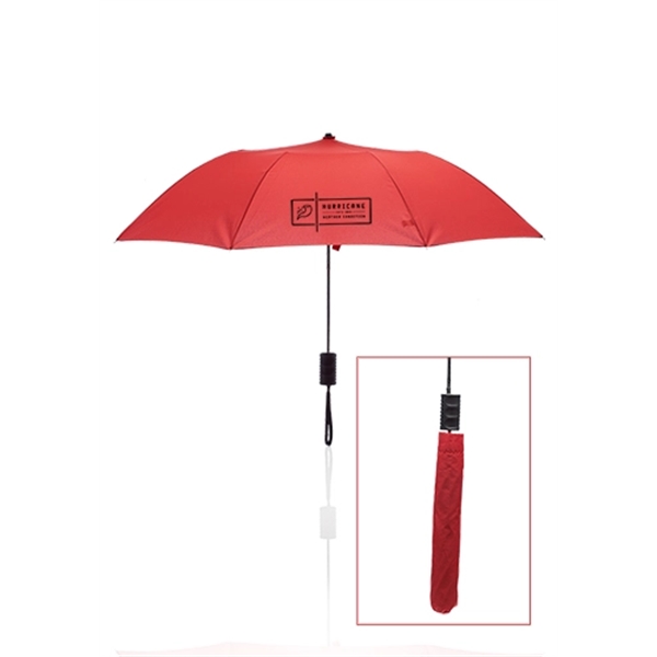 Compact folding umbrella with a 42" arc, auto-open mechanism, and matching... from ASI 39552 BEL Promo