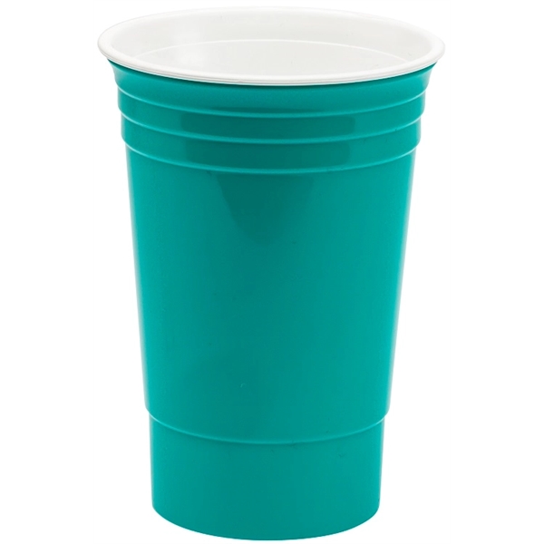 16 oz. double wall insulated plastic cup keeps drinks cold. Durable,... from ASI 67075 Leprechaun Promotions, LLC / Leprechaun Promotions