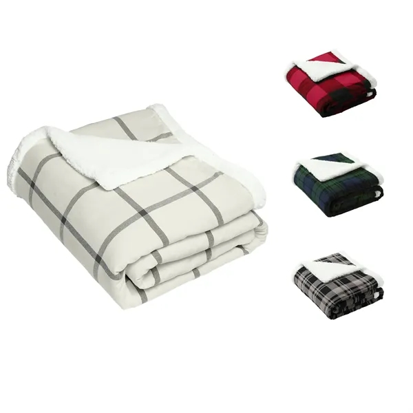 Soft flannel front and sherpa fleece back; perfect for cozy comfort... from ASI 72657 Active Life Promo / Apres Ski