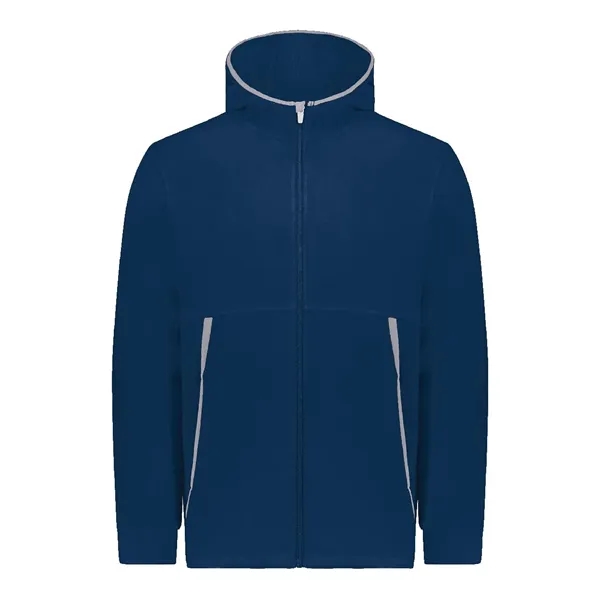 Augusta Sportswear Youth Polar Fleece Hooded Full-Zip Jacket... from ASI 84358 S&S Activewear